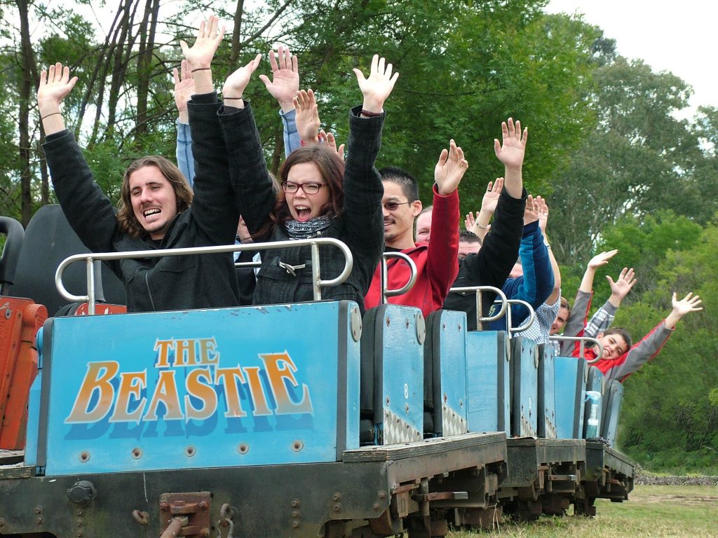 Bush Beast after closure — beastie with front sign