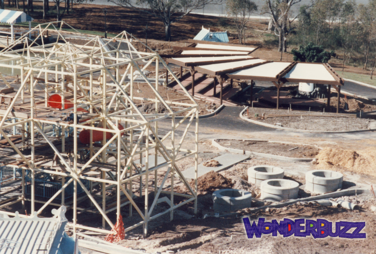 Hanna Barbera Land Construction — construction, September 1985 (23)